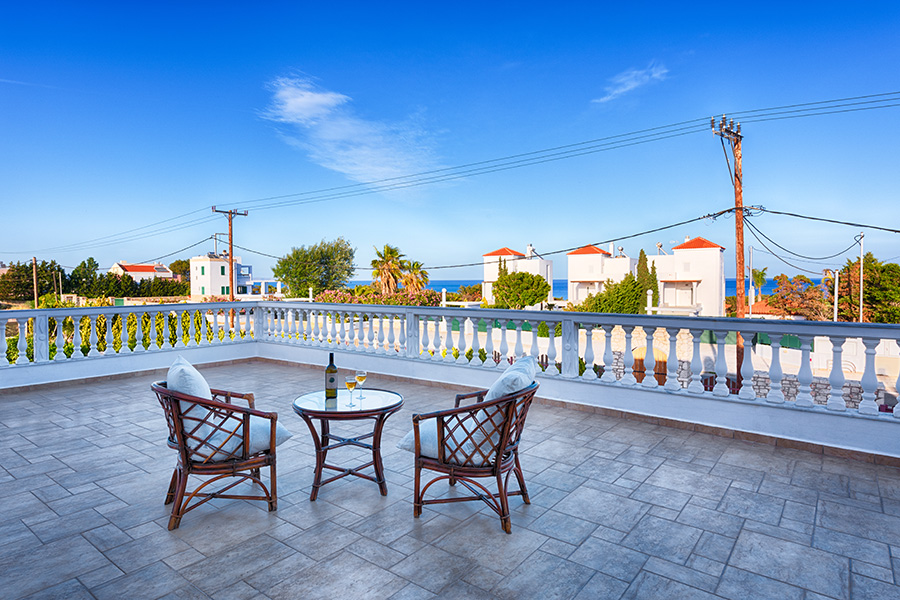 Villa Dimitra Gennadi Balcony Sea View